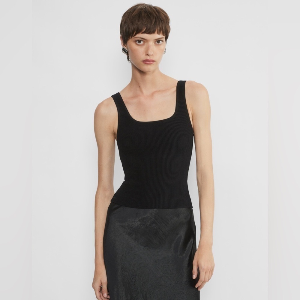 Aritzia Babaton Sculpt Knit Squareneck Tank
